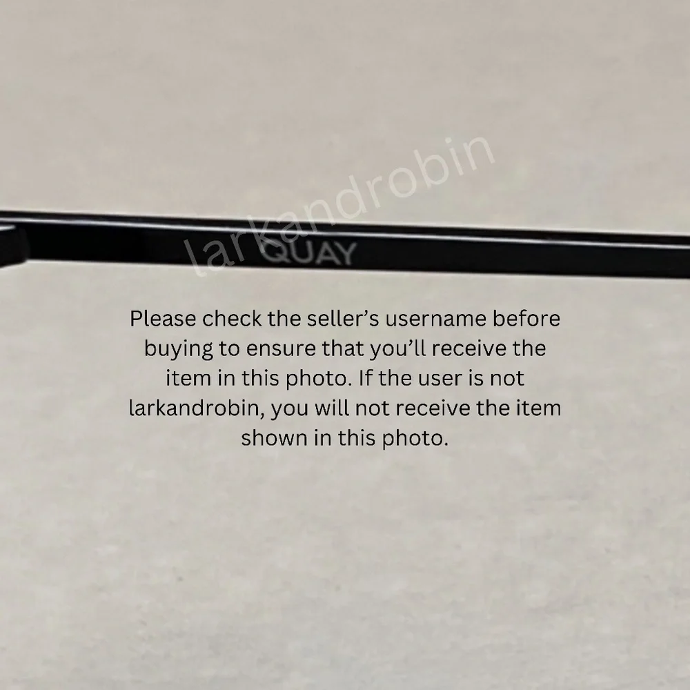 NEW Quay Starry Eyed Sunglasses Black/Smoke